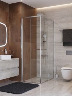 Душевой уголок CEZARES LUX-AH-FS-1-70/100-C-CR хром